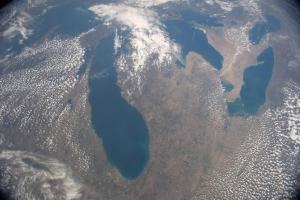 A view of Michigan from the ISS